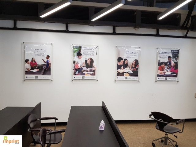sandwich acrylic frames at NTU